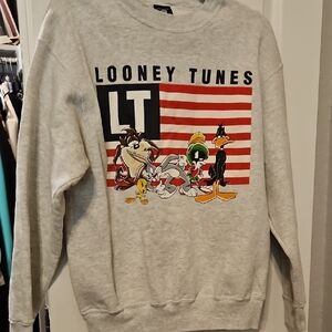 Warner Bros. Gray Looney Tunes Graphic Hoodie